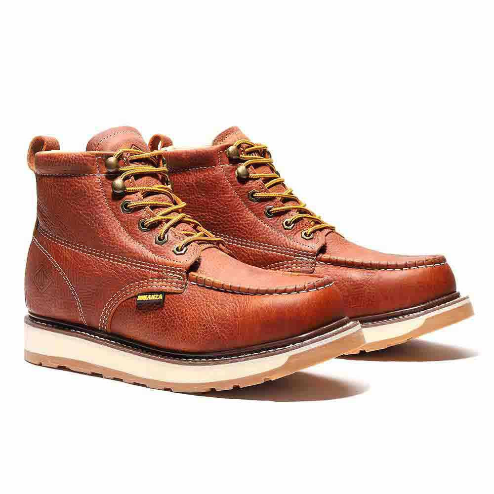Bonanza Frontier Dual 6" Light Brown Men's Work Boots