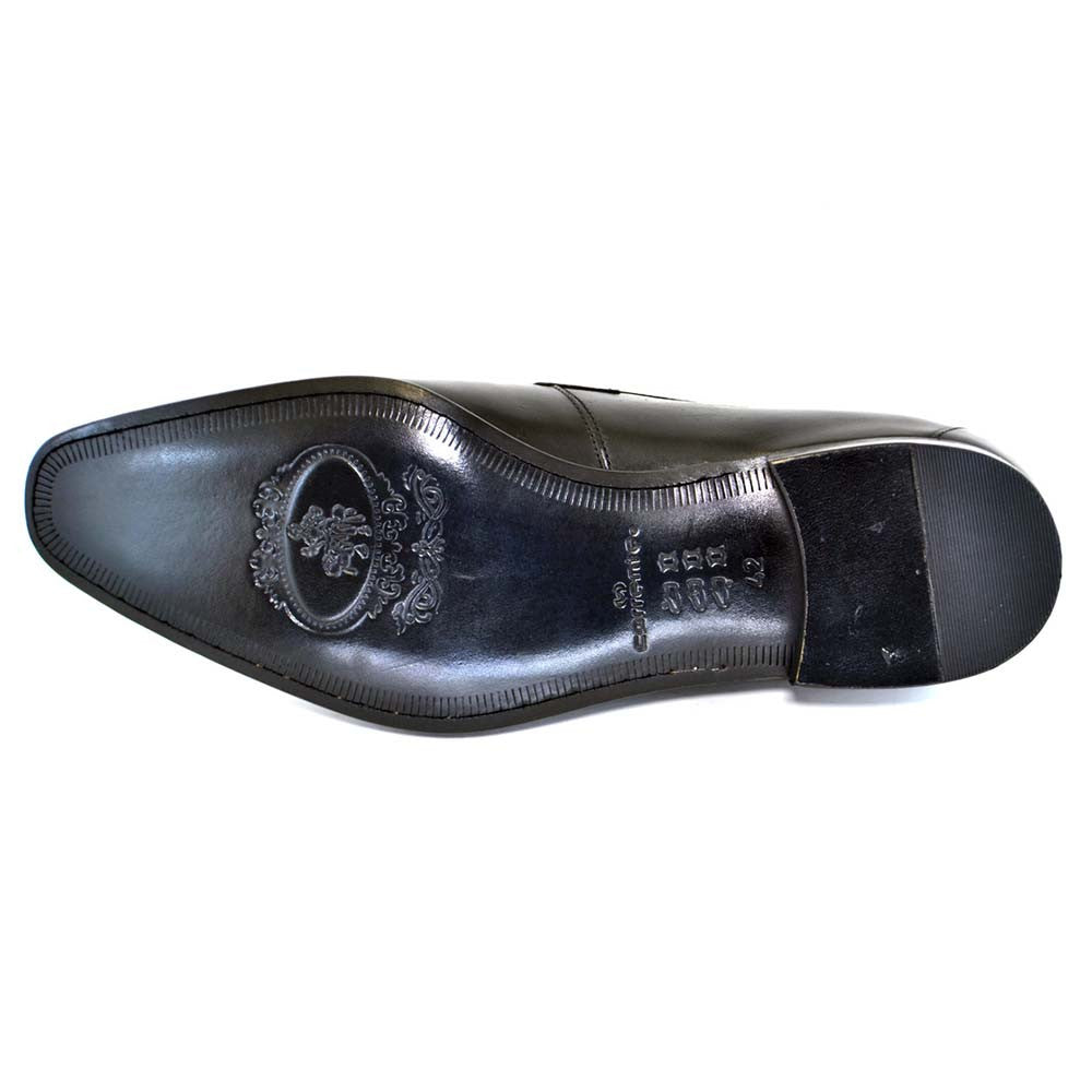 Corrente Black Genuine Leather Bit Buckle Men’s Loafers