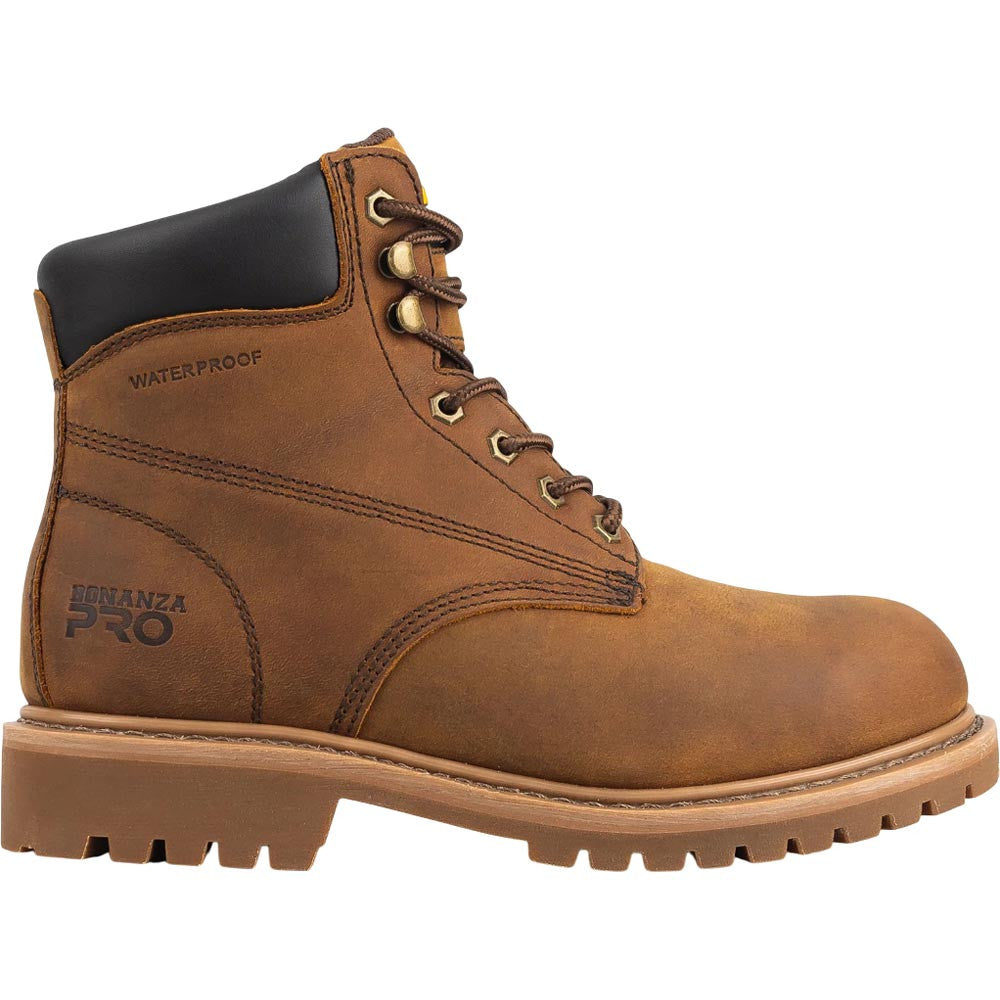 Bonanza Trailhead Pro 6” Brown Plain Toe Work Boots