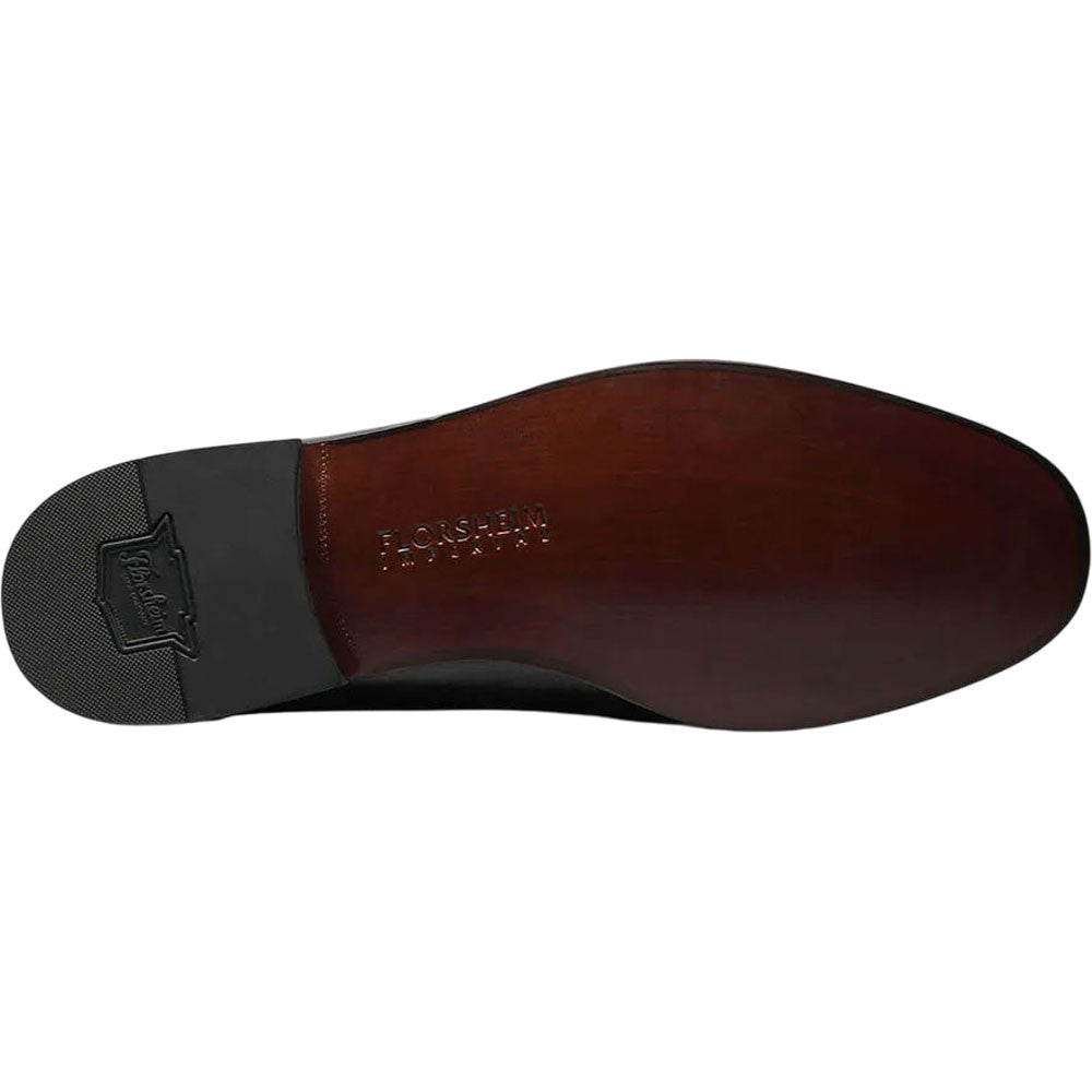 Florsheim Como Moc Toe Bit Loafer - Black Nappa Leather