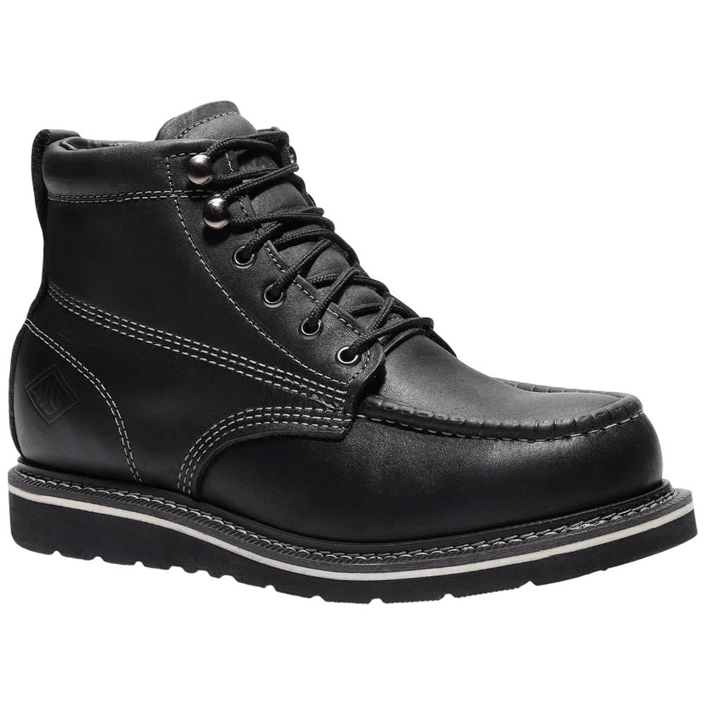 Frontier 6" Moc Toe Jet Black Bonanza Boot for Men