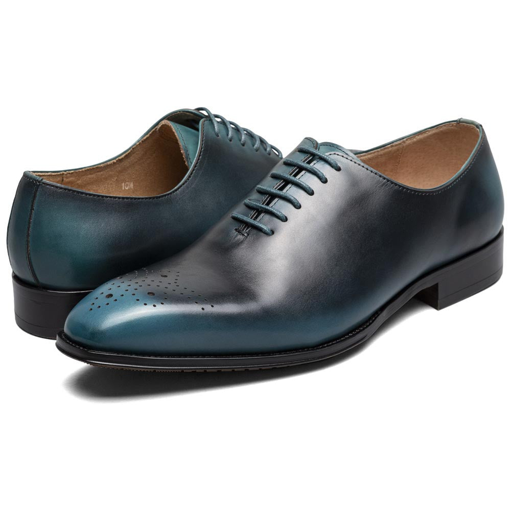 Hallquist Plain Toe Oxford | Stacy Adams Dress Shoes in Turquoise for Men