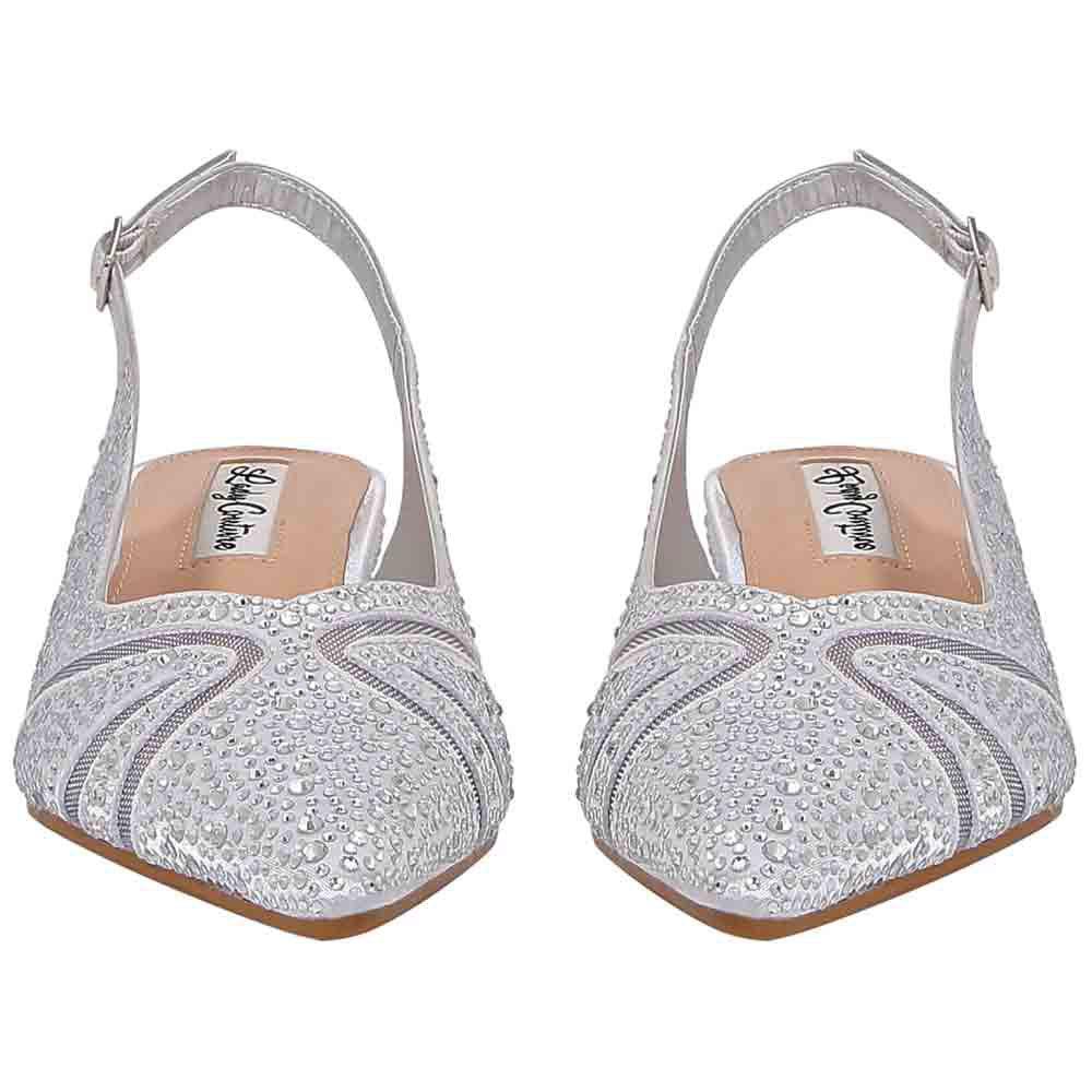 Lady Couture Daniela 2" Wedge Pump in Silver