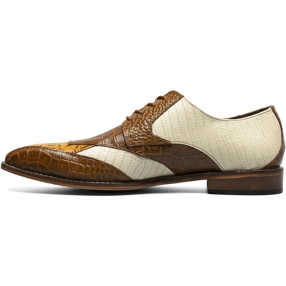 Stacy Adams Tristano Modified Bike Toe Oxford in Tan