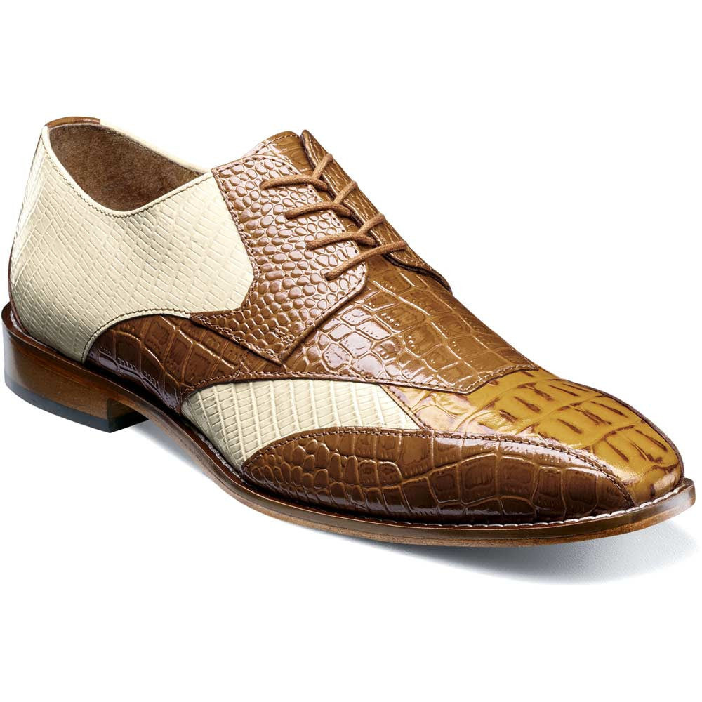 Stacy Adams Tristano Modified Bike Toe Oxford in Tan