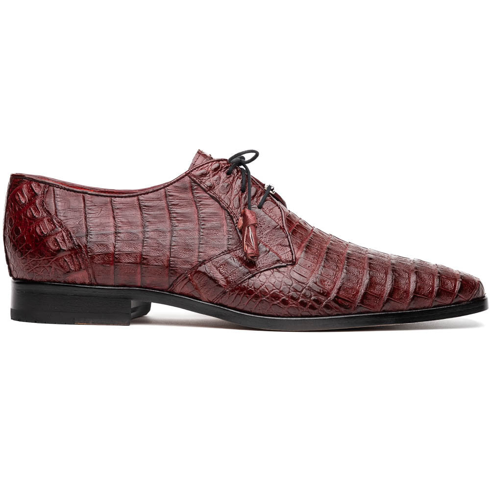 Marco Di Milano Lacio Derby Wine Caiman Shoes