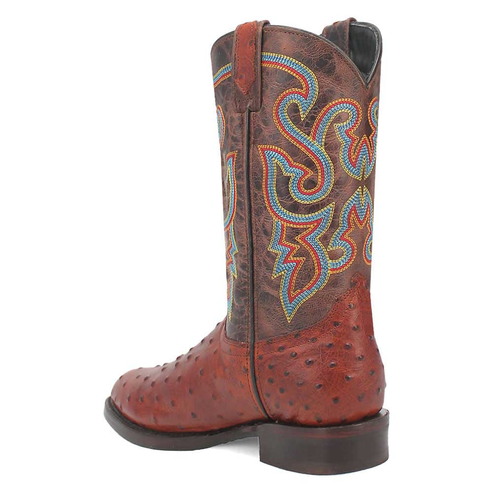 Dingo's Saw Buck Brown Lizard Print Leather Boots