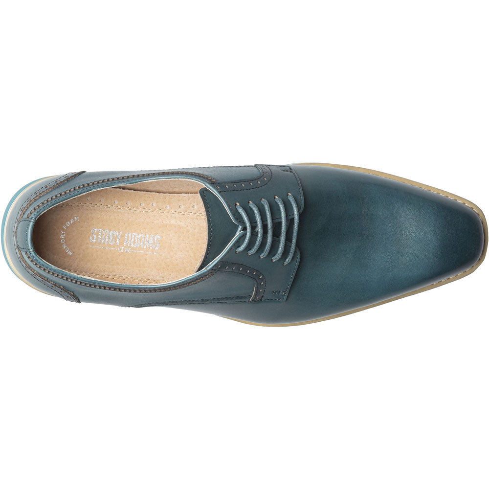 Stacy Adams Barringer Plain Toe Oxford in Teal