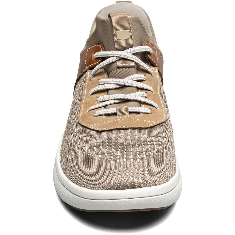 Florsheim Fleet Taupe Knit Elastic Lace Men's Sneaker