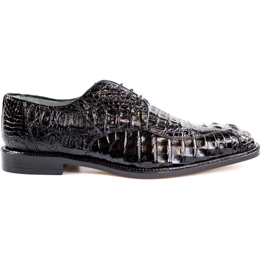 Belvedere Chapo Black Men’s Hornback Crocodile Shoes