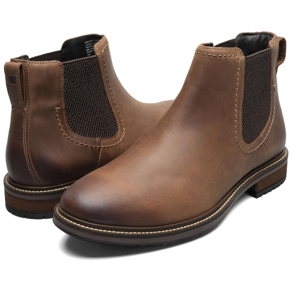 Forge Plain Toe Gore Boot | Florsheim Brown CH Dress Boots for Men