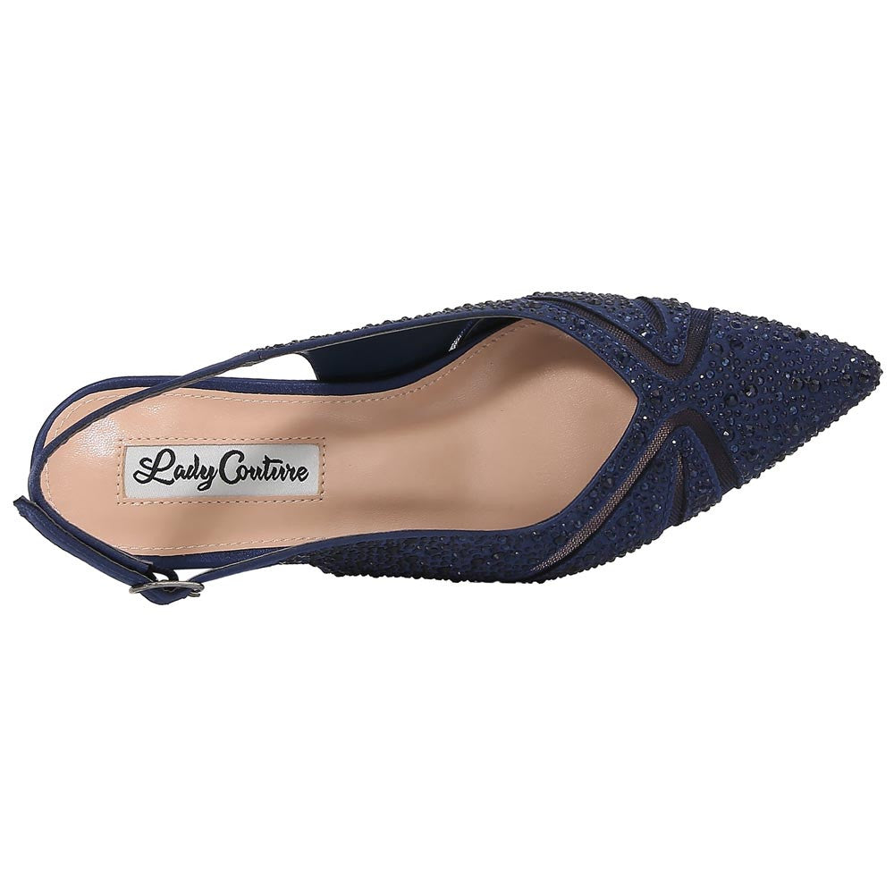 Lady Couture Daniela 2" Wedge Pump in Navy