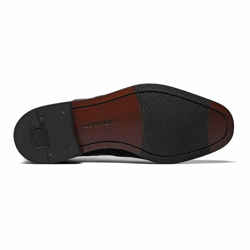 Florsheim Lexington Wingtip Oxford - Black Leather Dress Shoe
