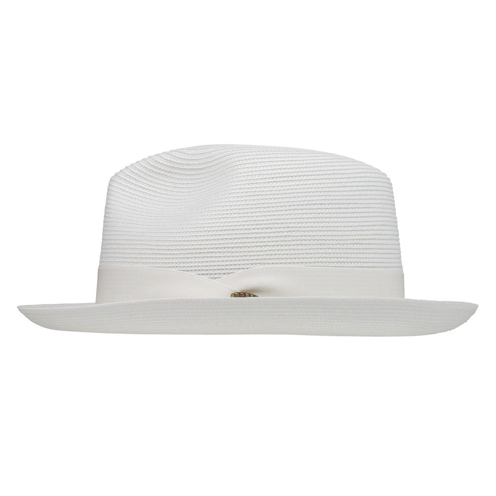 Dobbs Rosebud White Florentine Milan Straw Hat