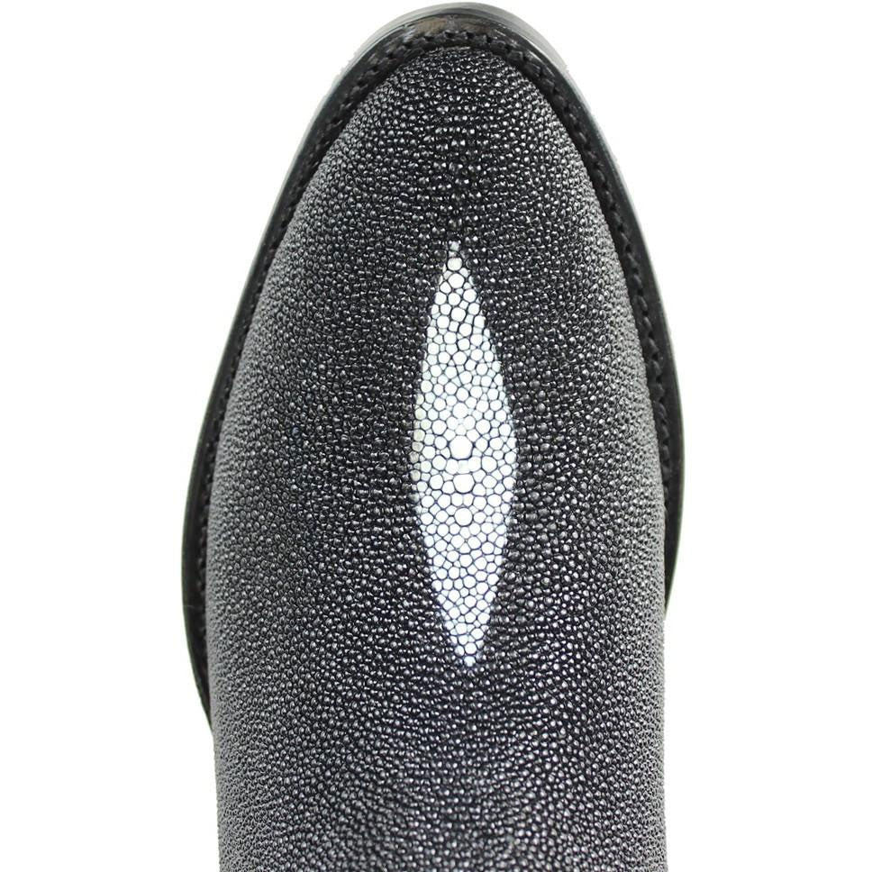 Los Altos Exotic Black Boots Genuine Stingray Skin
