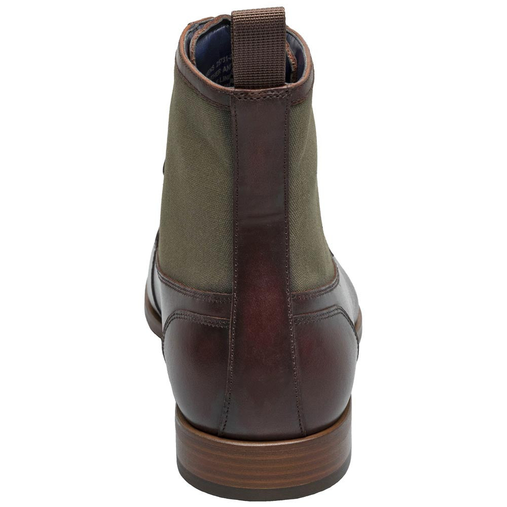 Brumley Moc Toe Lace Up Boots Oxford | Stacy Adams Dress Boots in Brown & Olive