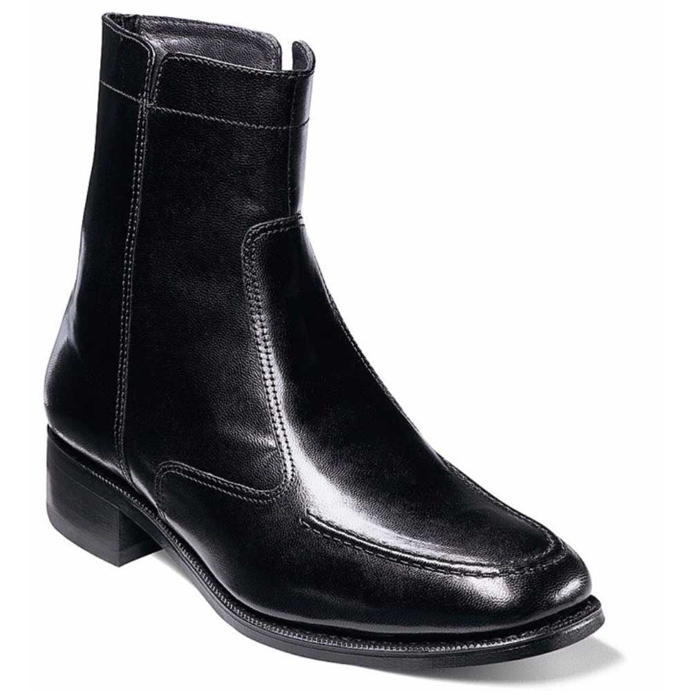Florsheim Essex Zipper Black Moc Toe Boots