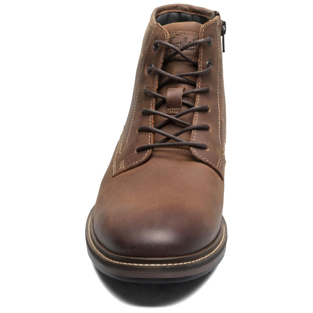 Forge Plain Toe Lace Up Boot | Florsheim Brown CH Dress Boots for Men