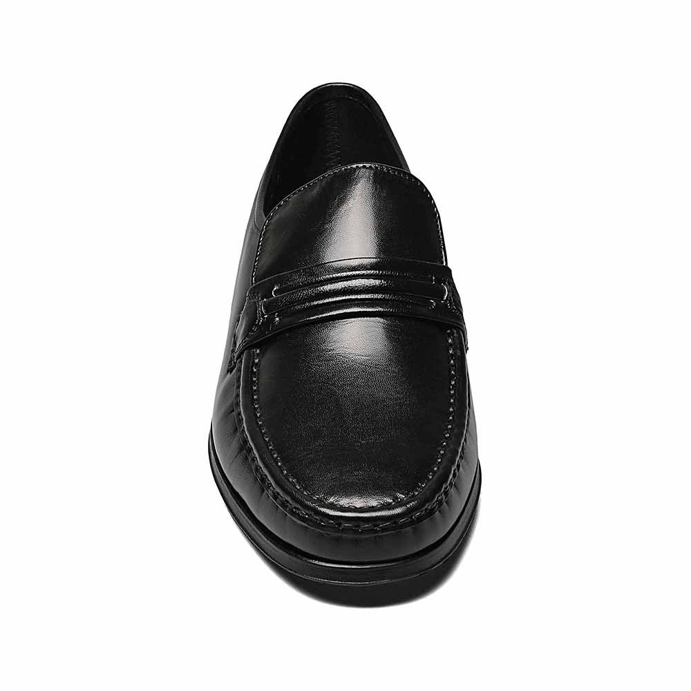 Florsheim Como Black Moc Toe Strap Loafer