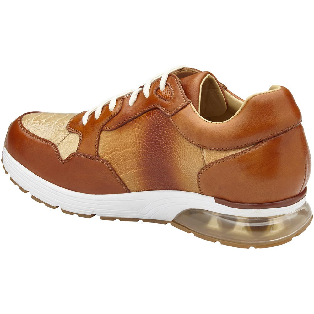 Belvedere Gino Men’s Genuine Ostrich & Soft Italian Calf Leather Sneakers