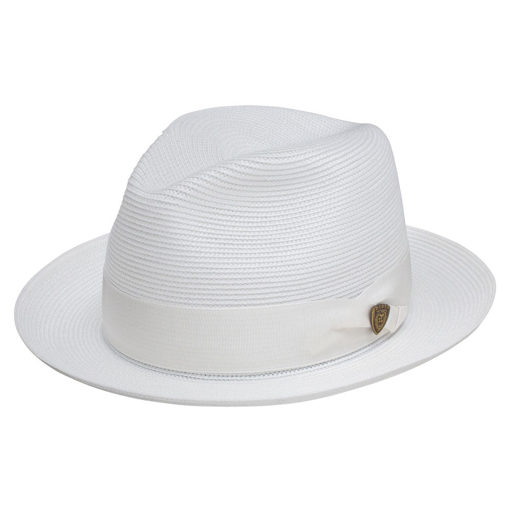 Dobbs Rosebud White Florentine Milan Straw Hat