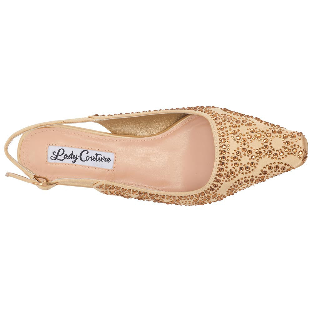 Lady Couture Lucy Pumps 2.5" Heels in Gold