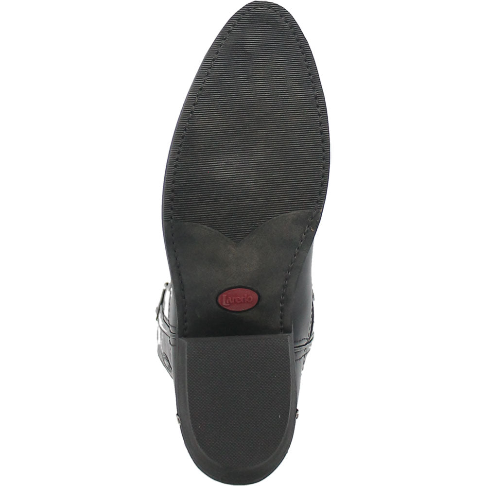 Laredo Men's McComb Black Round Toe Leather Western Cowboy Boots (USA Men Size)