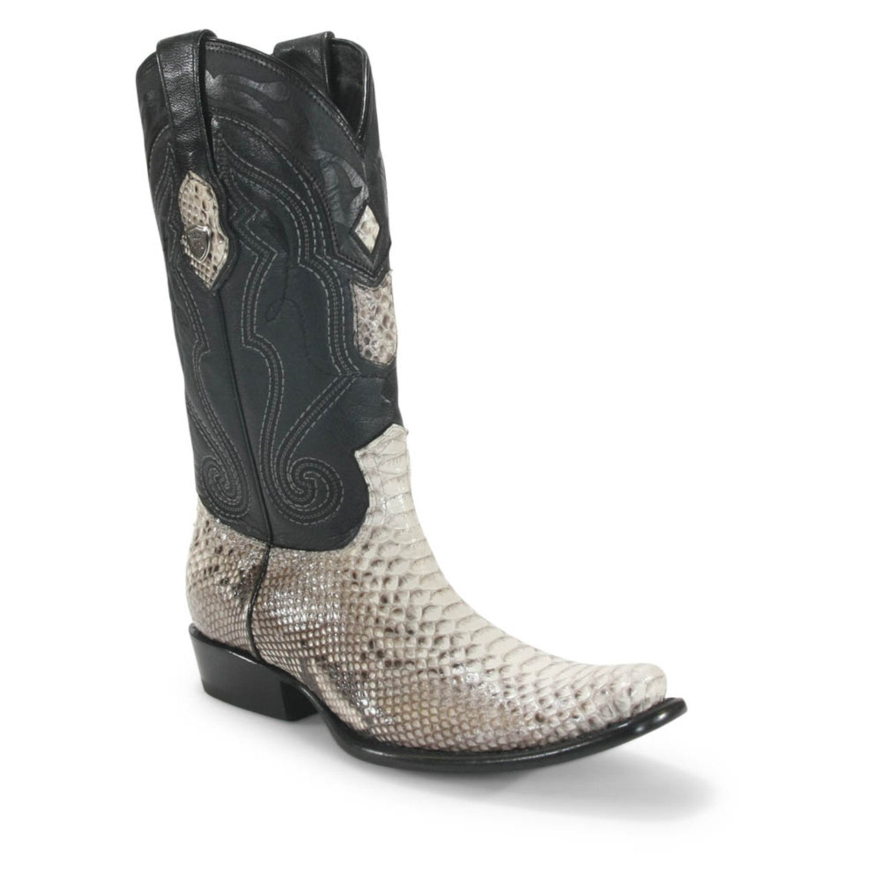 Wild West Natural Brown Python Dubai Toe Boots