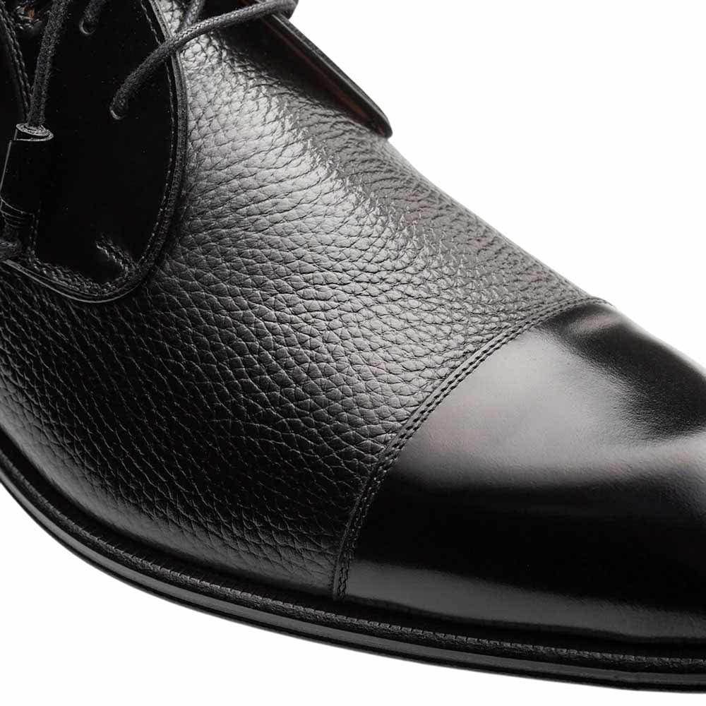 Capello Hi-Shine/Calf Brown Cap Toe Derby | Mezlan Dress Shoes for Men