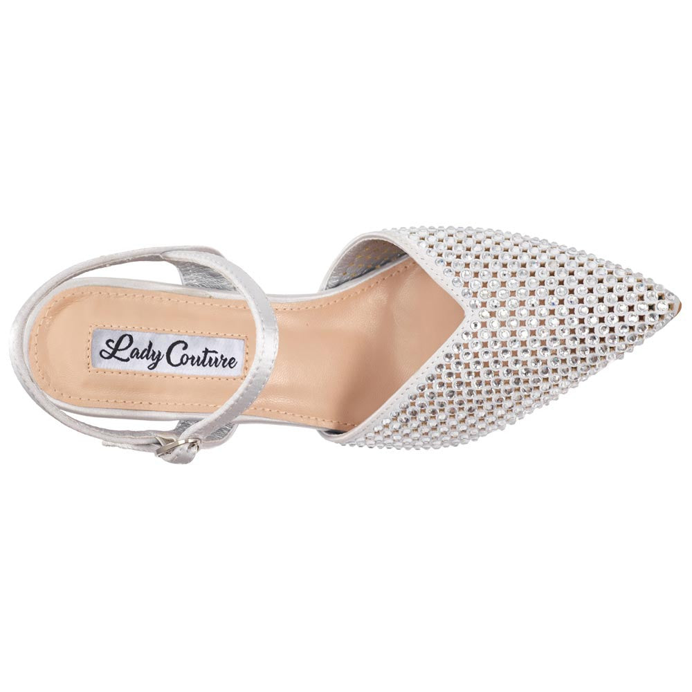 Lady Couture Tango Pump 4” Heel in Silver