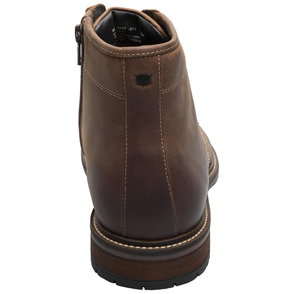 Forge Plain Toe Lace Up Boot | Florsheim Brown CH Dress Boots for Men