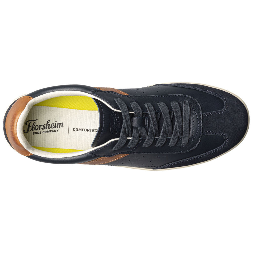 Pace T-Toe Lace Up Casual Sneaker | Florsheim Navy Dress Sneakers for Men