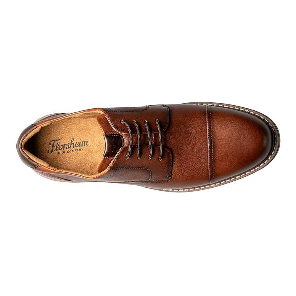 Florsheim Norwalk Cognac CH Soft Leather Cap Toe Casual Derby (USA Men Size)