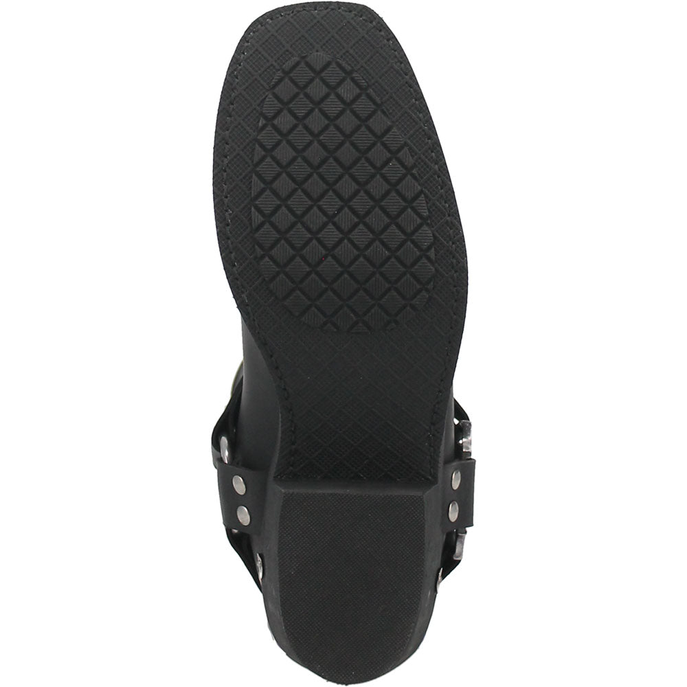 Dingo Chopper Black Leather Biker Boots