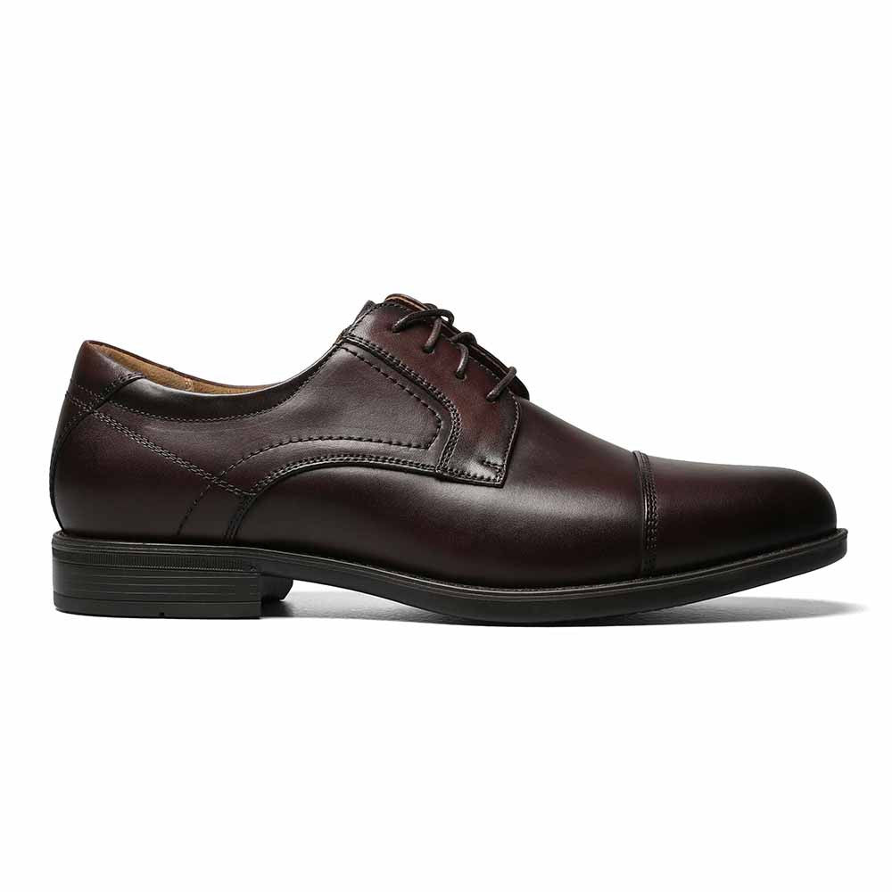 Florsheim Midtown Brown Leather Cap Toe Oxfords