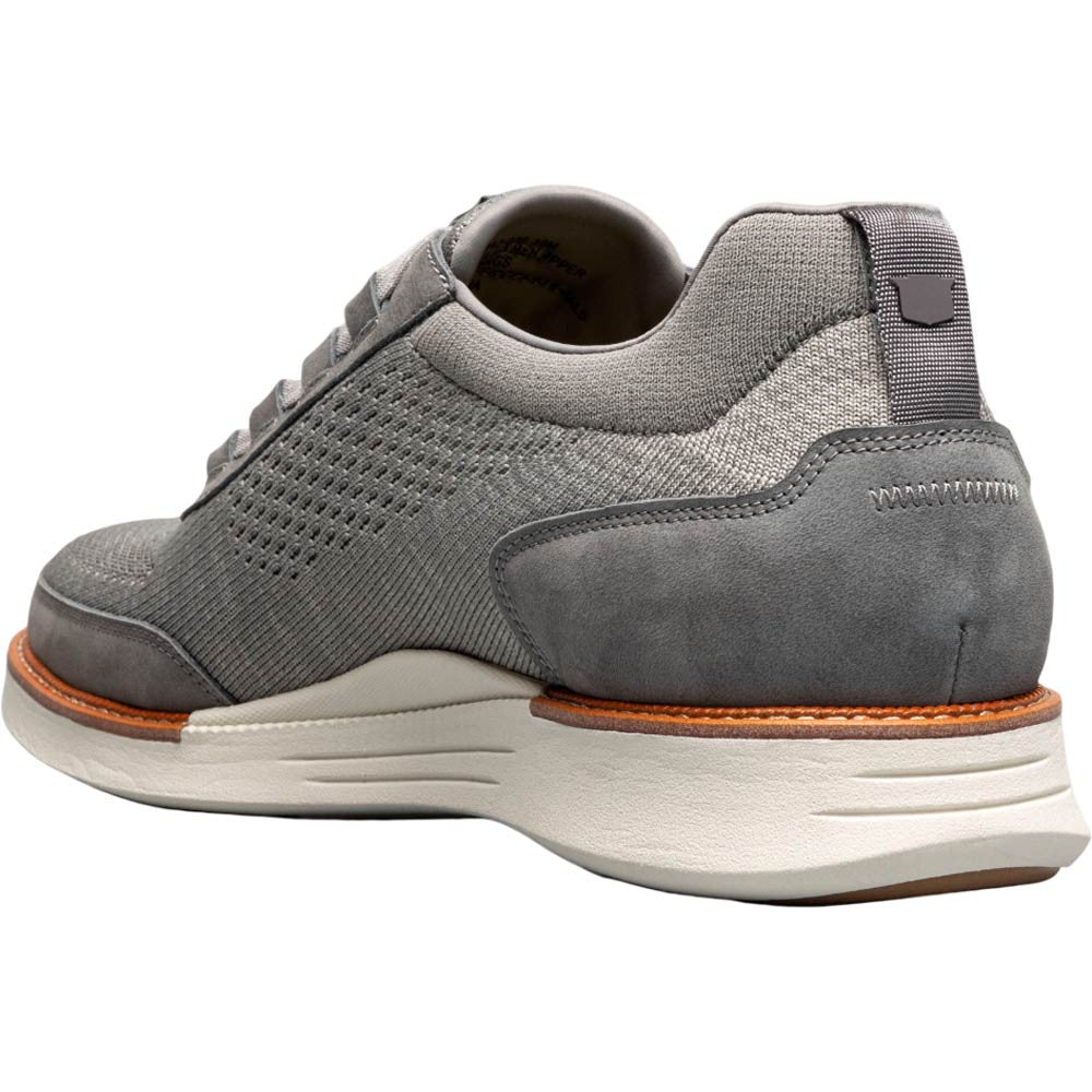 Florsheim Launch Gray Knit Elastic Lace Moc Toe Slip On Men's Shoes