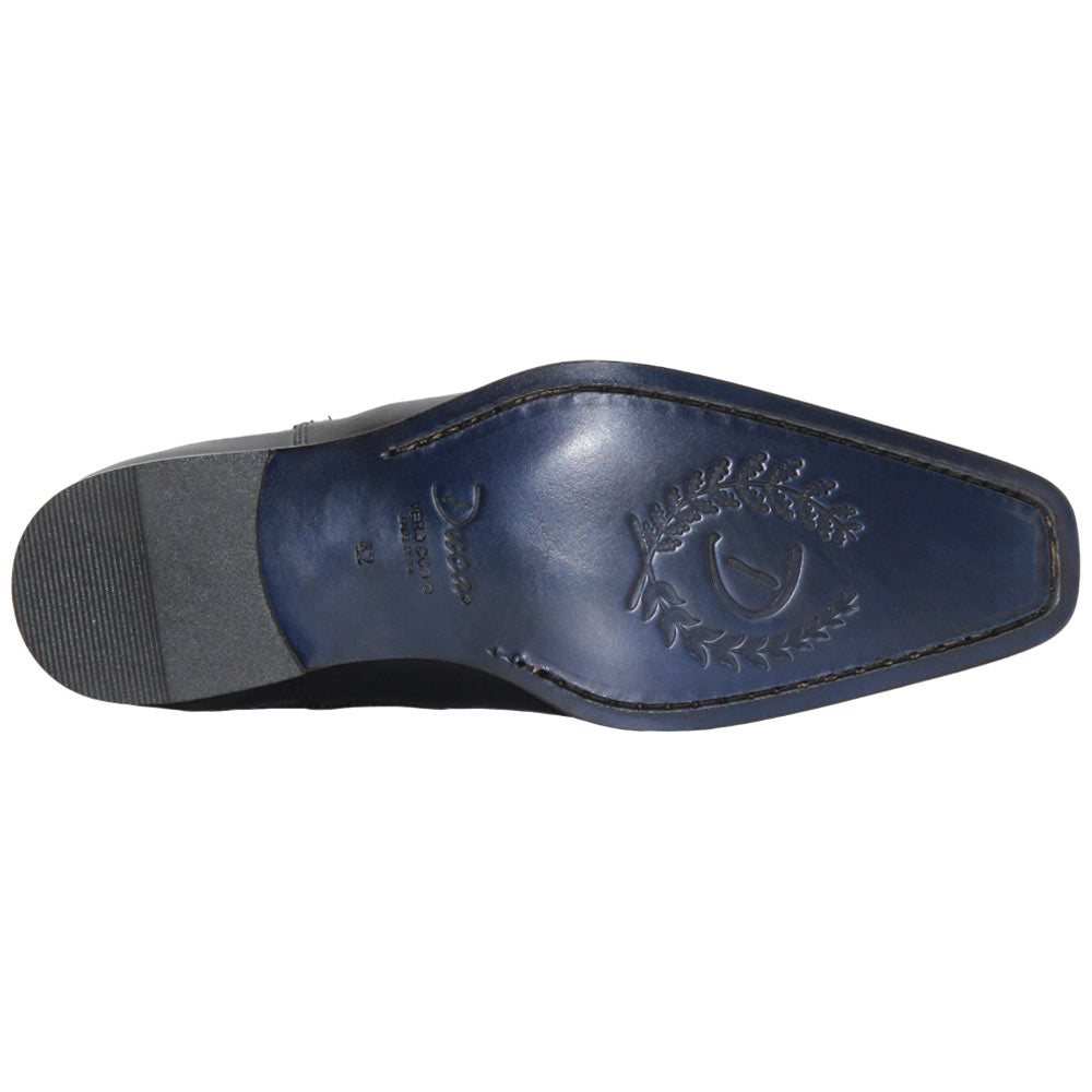 Duca Empoli Men's Blue Calf-Skin Leather Boots