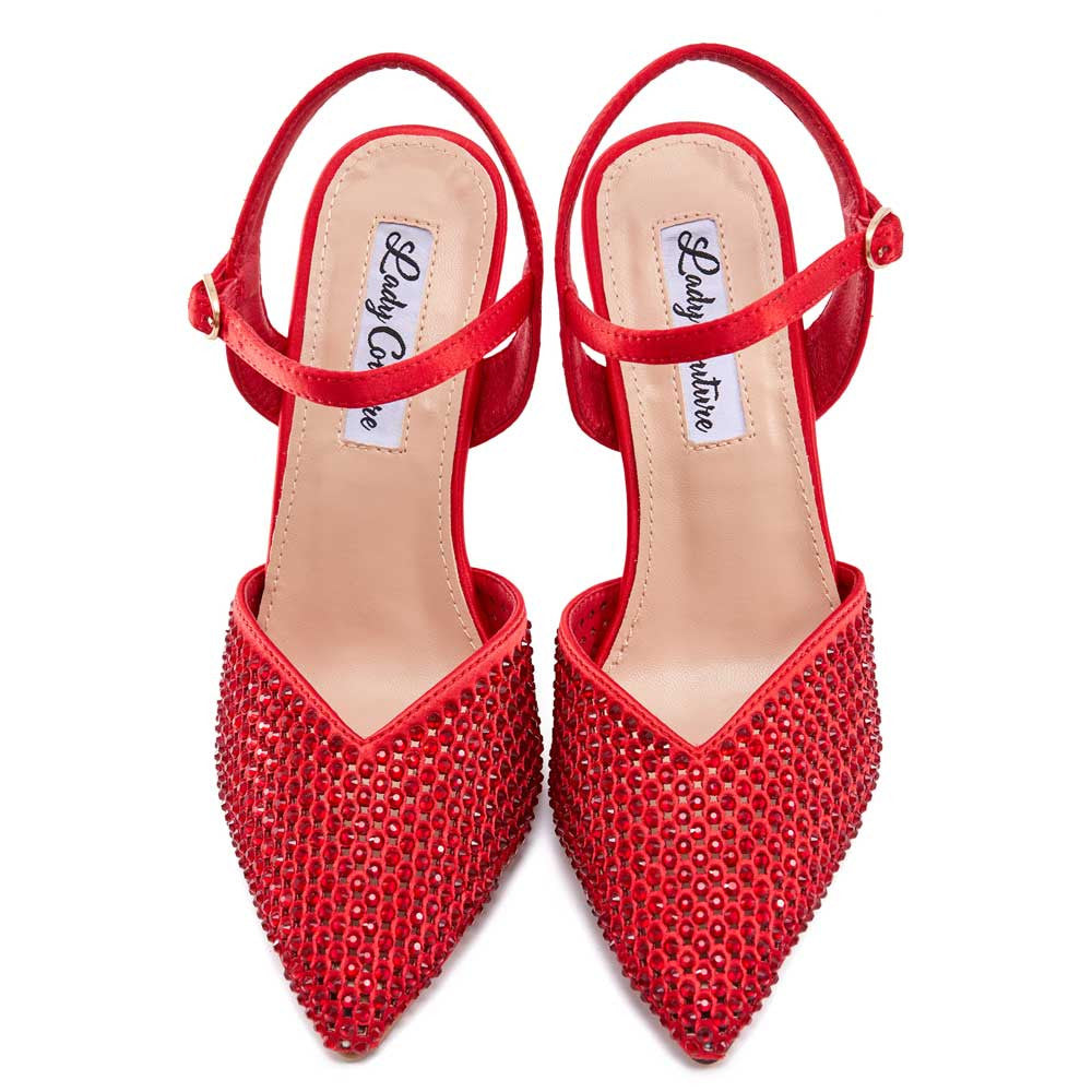 Lady Couture Tango Pump 4” Heel in Red
