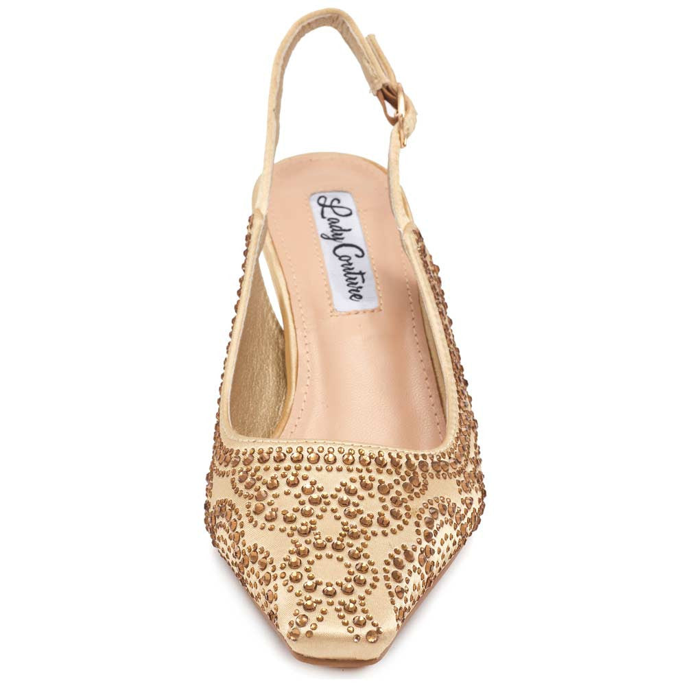 Lady Couture Lucy Pumps 2.5" Heels in Gold
