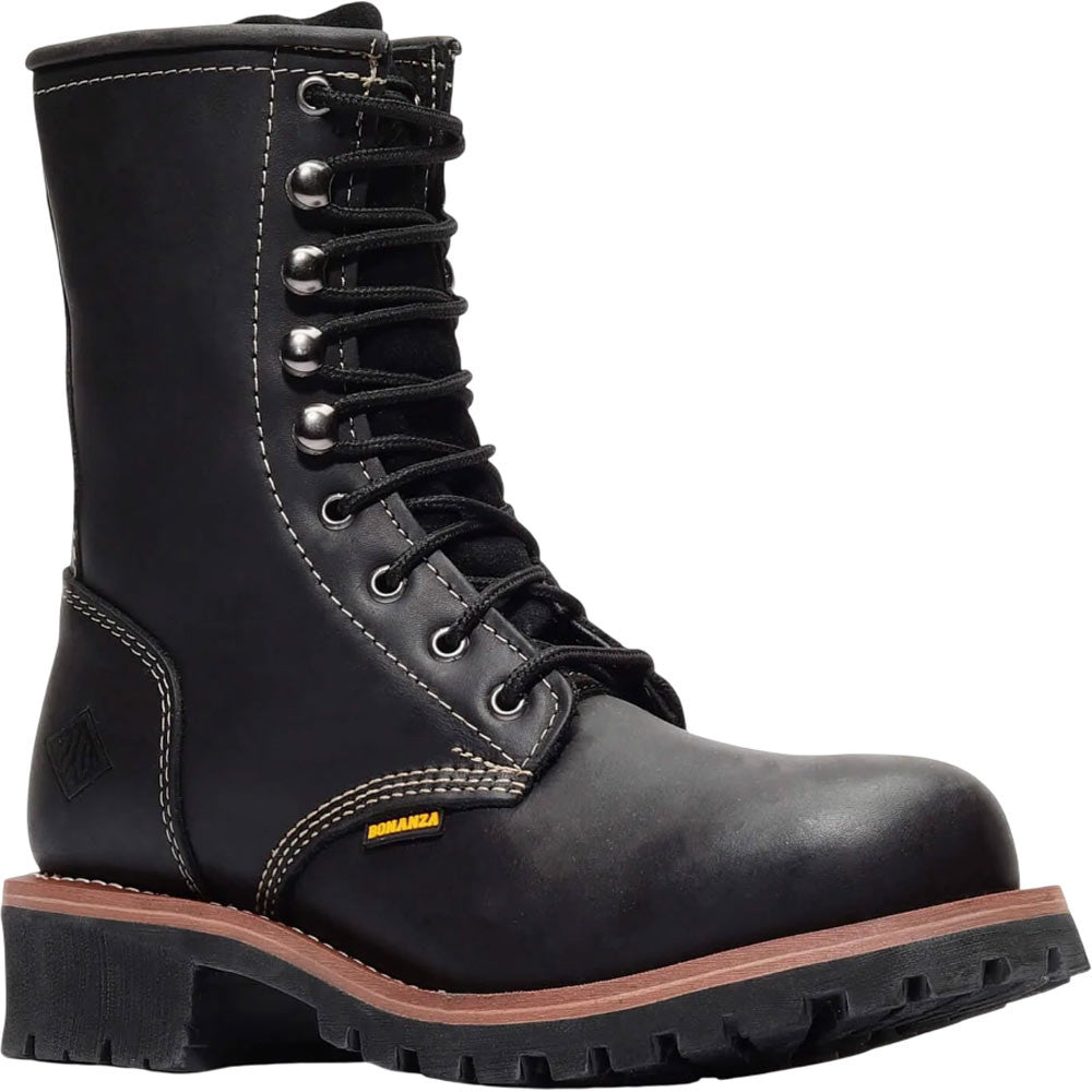Bonanza Sierra 9” Jet Black Work Boots