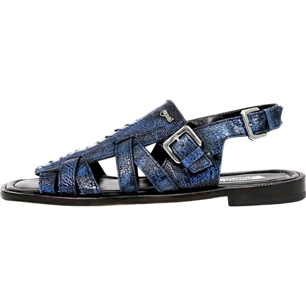 Mauri Antigua Men's Special Dye Night Exotic Ostrich Leg Sandal
