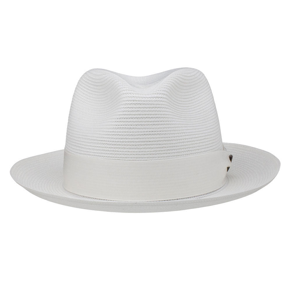 Dobbs Rosebud White Florentine Milan Straw Hat