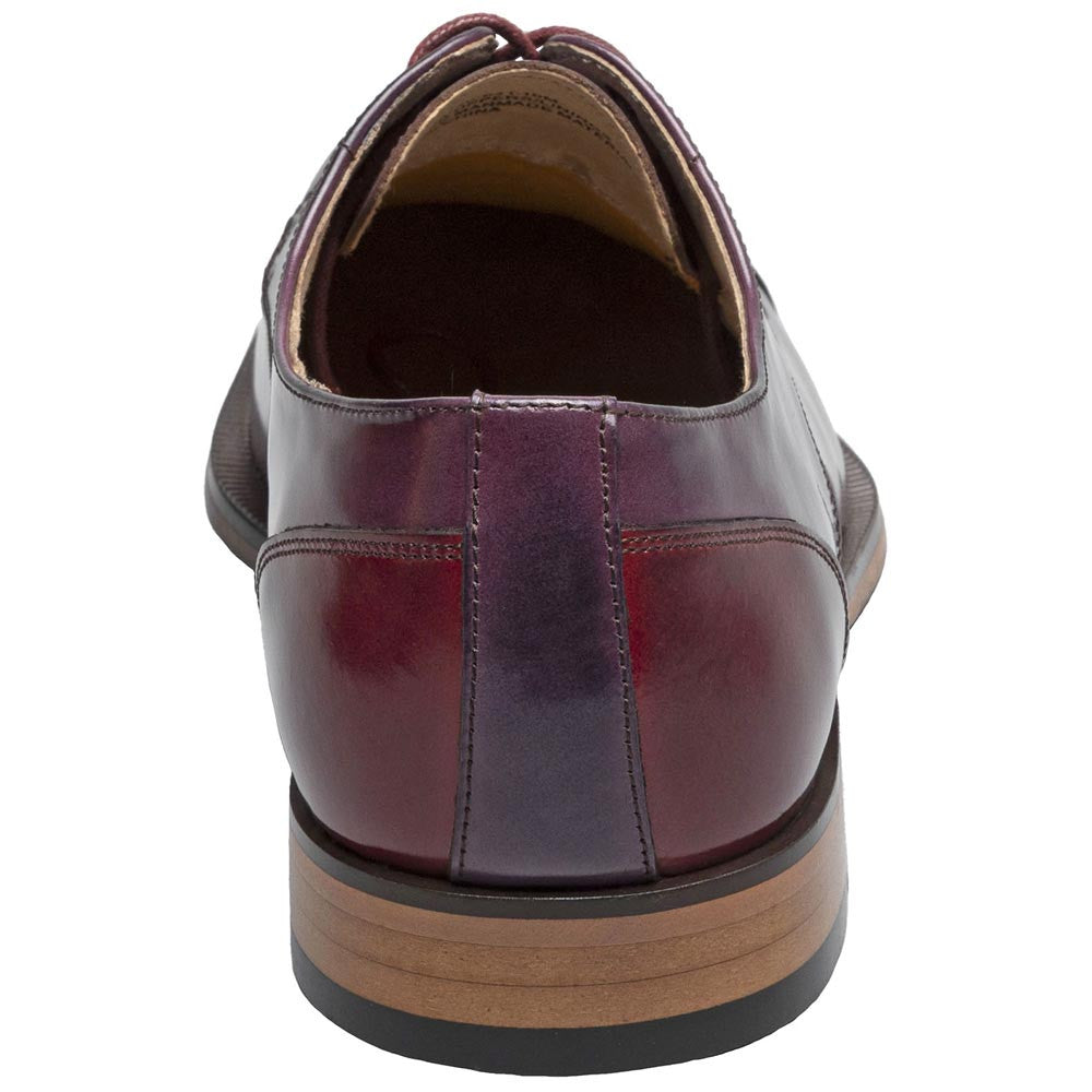 Palmento Modified Cap Toe Oxford | Stacy Adams Dress Shoes in Burgundy Multi for Men