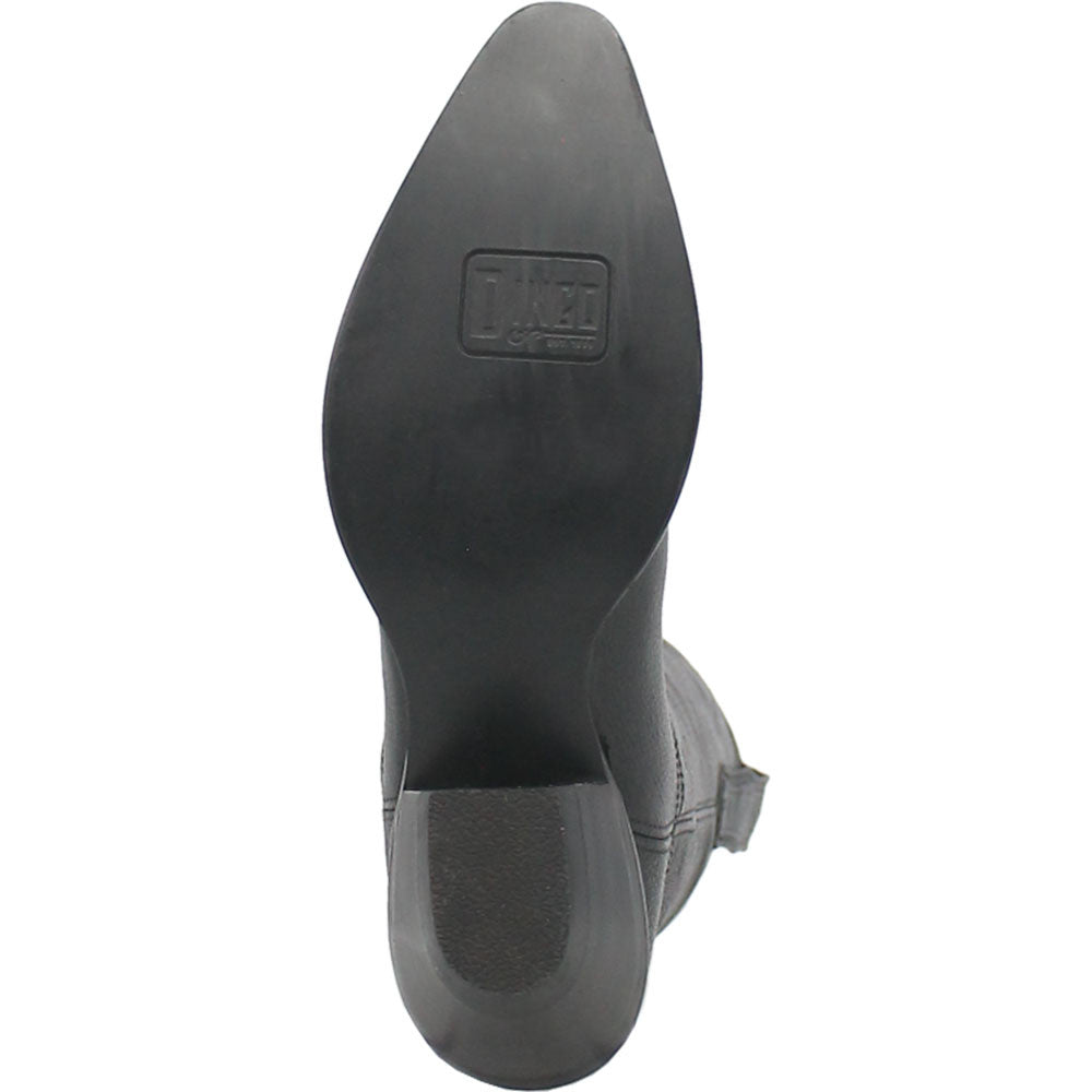 Dingo Out of West Suede Black Snip Toe Western Boots for Women