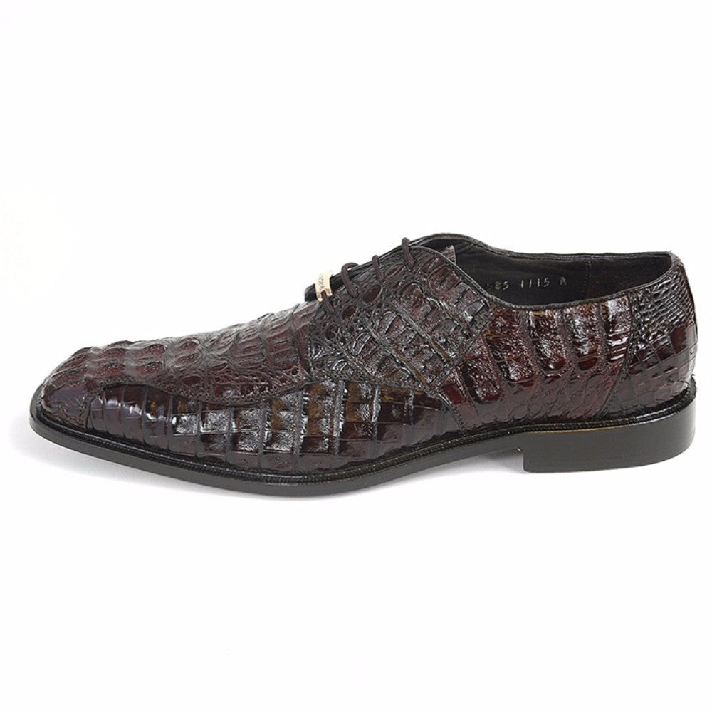 Belvedere Chapo Brown Men’s Hornback Crocodile Shoes