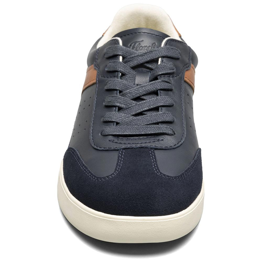 Pace T-Toe Lace Up Casual Sneaker | Florsheim Navy Dress Sneakers for Men