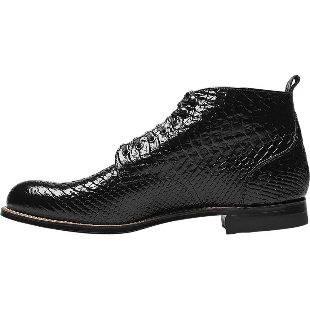 Stacy Adams Men's Madison Black Anaconda Print Dress Boot