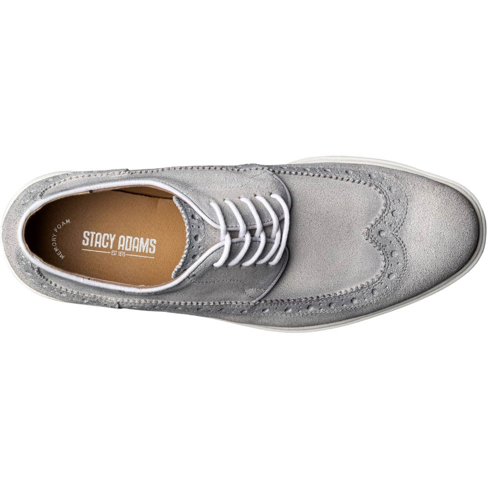 Stacy Adams Trudell Wingtip Lace-Up in Gray