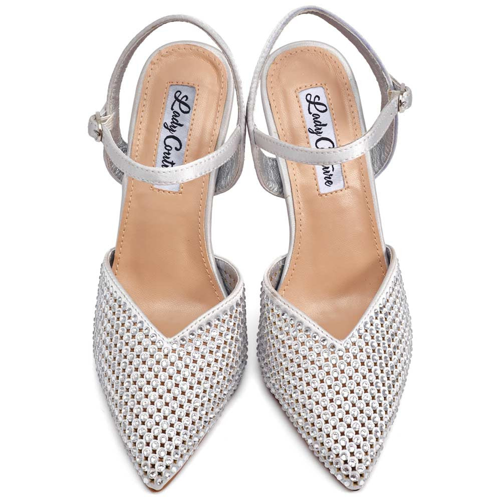 Lady Couture Tango Pump 4” Heel in Silver
