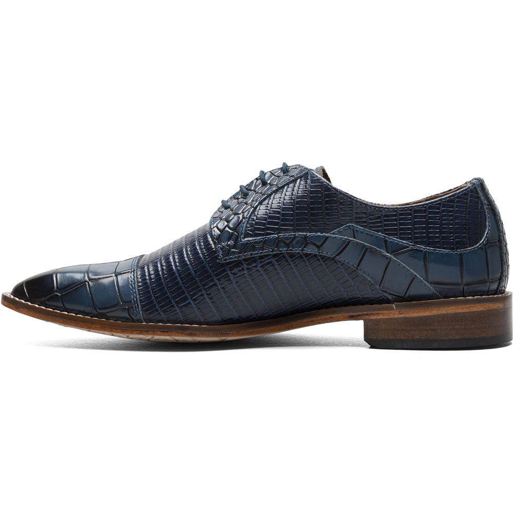 Stacy Adams TEDESCO Blue Cap Toe Oxford Shoes